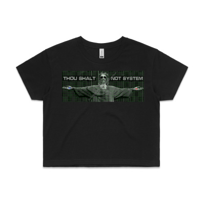Morpheus Jesus Women's Cropped Tee Thumbnail