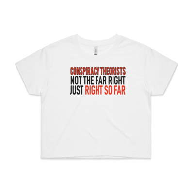 Not The Far Right Women's Cropped Tee Thumbnail