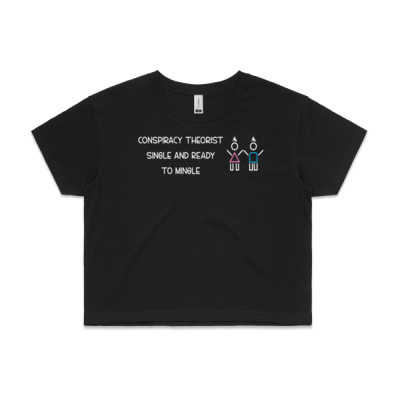 Single & Ready Women's Cropped Tee Thumbnail