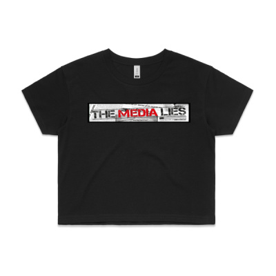 The Media Lies Women's Cropped Tee Thumbnail