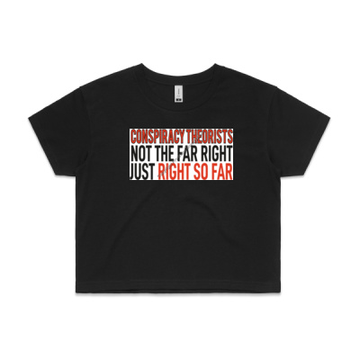 Not The Far Right Women's Cropped Tee Thumbnail