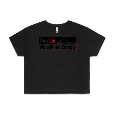 They Lie Women's Cropped Tee Thumbnail